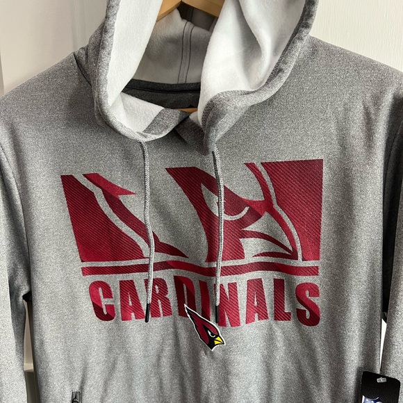 NFL Team Apparel - Arizona Cardinals Gray Hoodie SZ Small - Picture 3 of 5